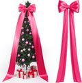 Extra Large Christmas Tree Topper Bow 118x28 in - Giant Satin Holiday