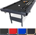 Mid-Size Billiards Table - Portable 6/7/8 ft Play Ready