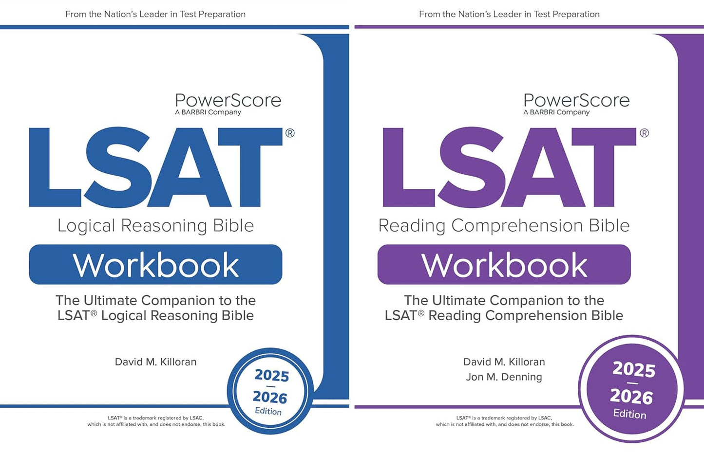 PowerScore LSAT Workbook Pack 2025-2026 for LSAT Prep Success