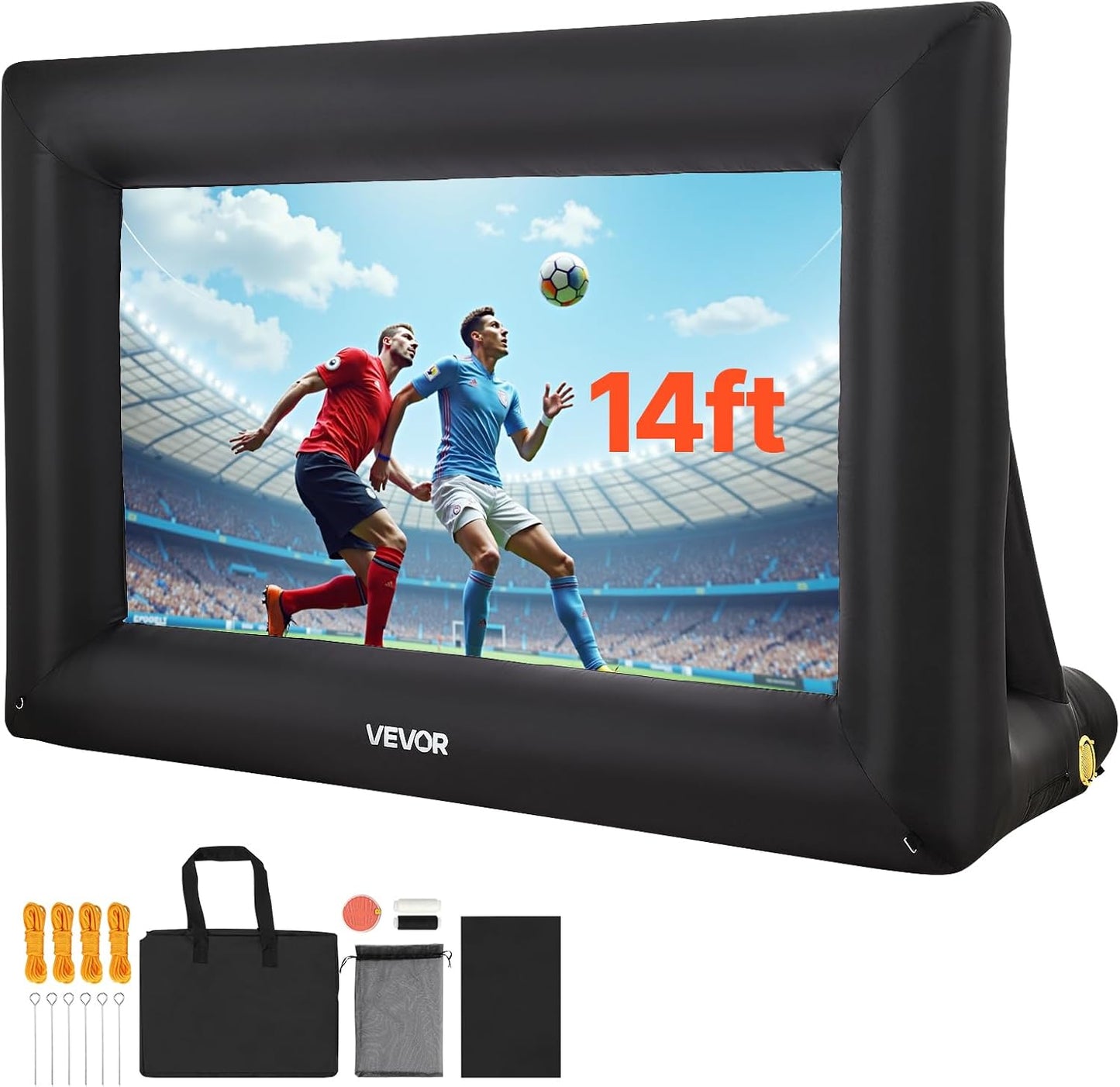 VEVOR 14FT Inflatable Projector Screen for Outdoor Movie Fun
