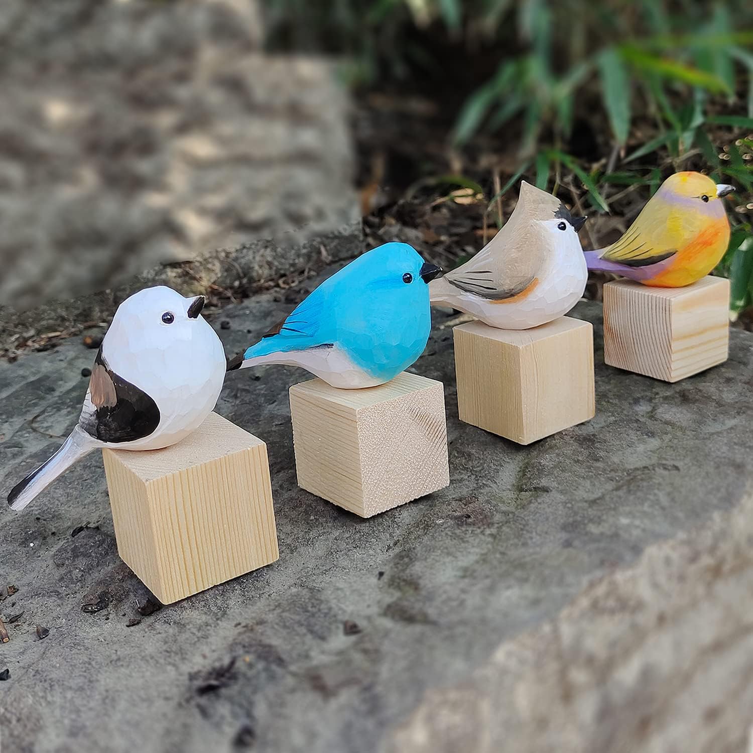 Handmade Wooden Carved Bird Decor for Home and Gifts