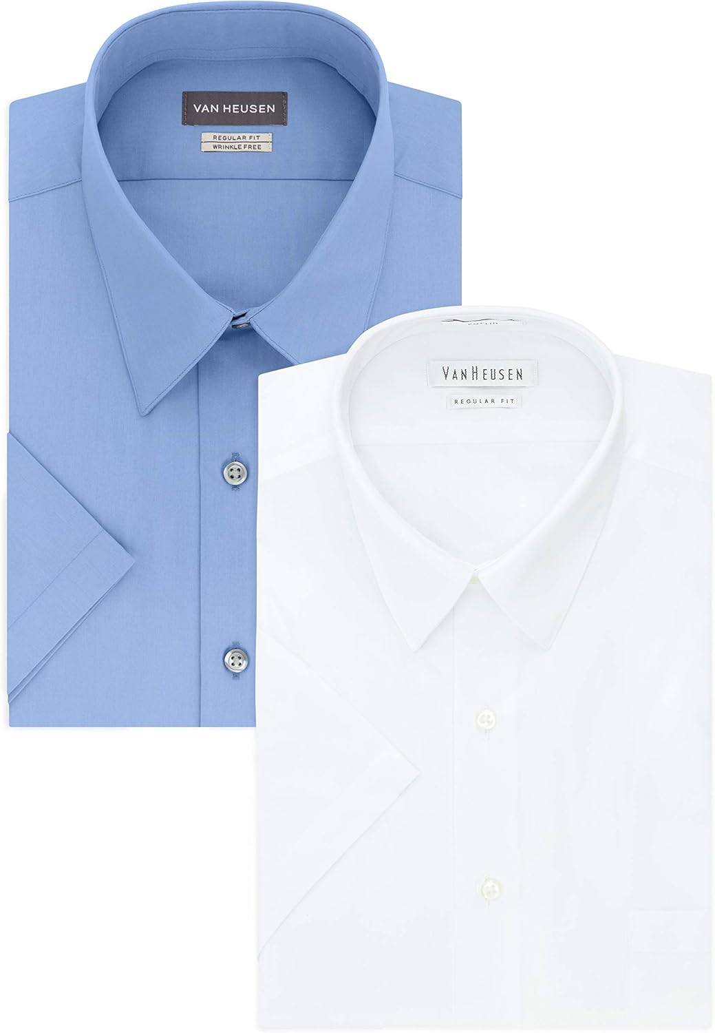 Van Heusen Men's Short Sleeve Dress Shirt for Stylish Comfort