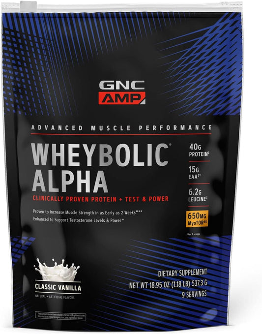 GNC AMP Wheybolic Alpha Classic Vanilla for Strength & Power