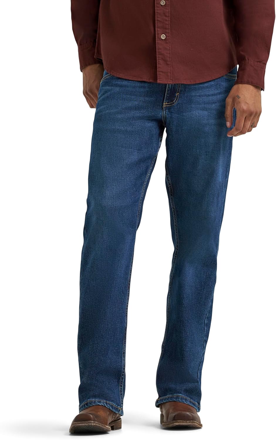Wrangler Men's Free to Stretch Relaxed Fit Bootcut Jean Review