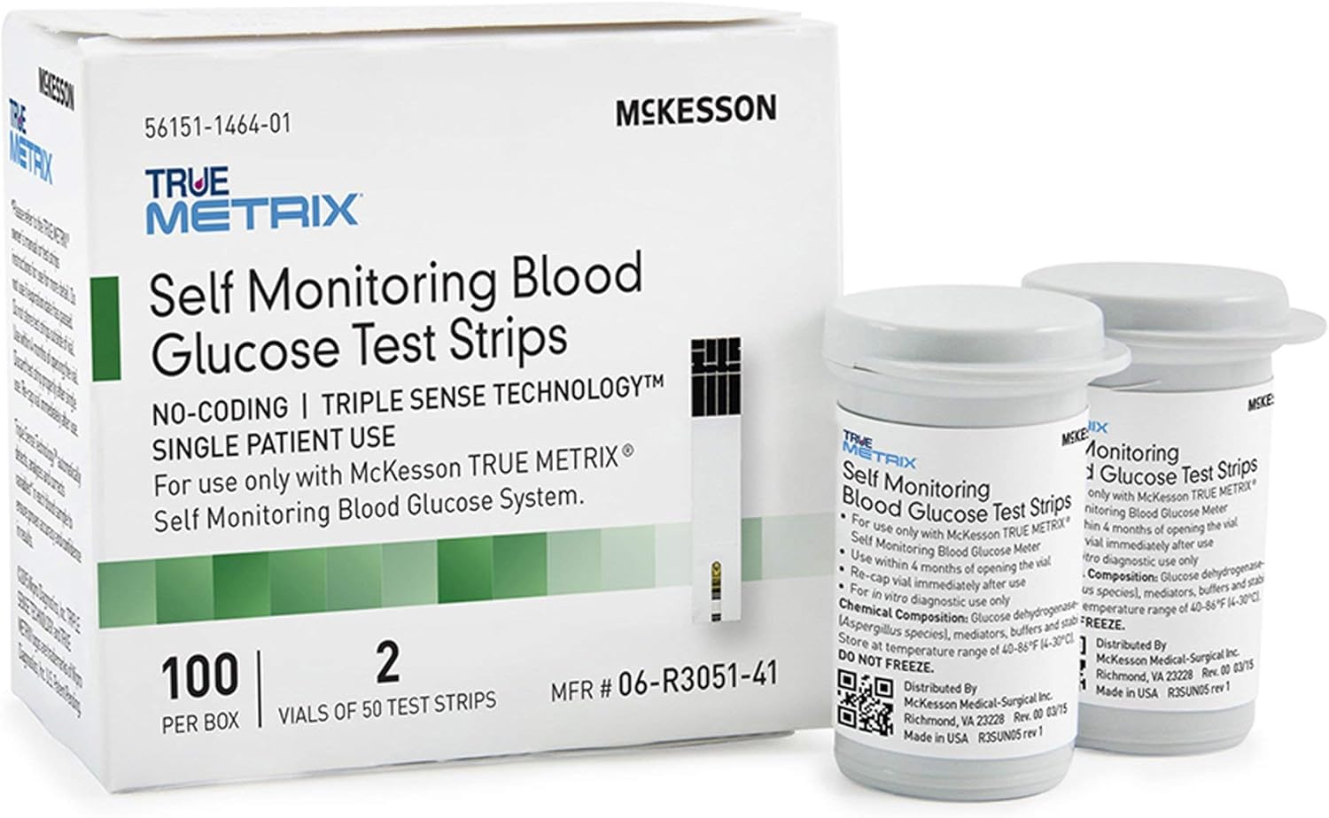 McKesson True METRIX Blood Glucose Test Strips for Diabetes Care