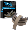 TRQ Parking Brake Shoe Set Compatible with 2000-2017 BMW - Direct Fit