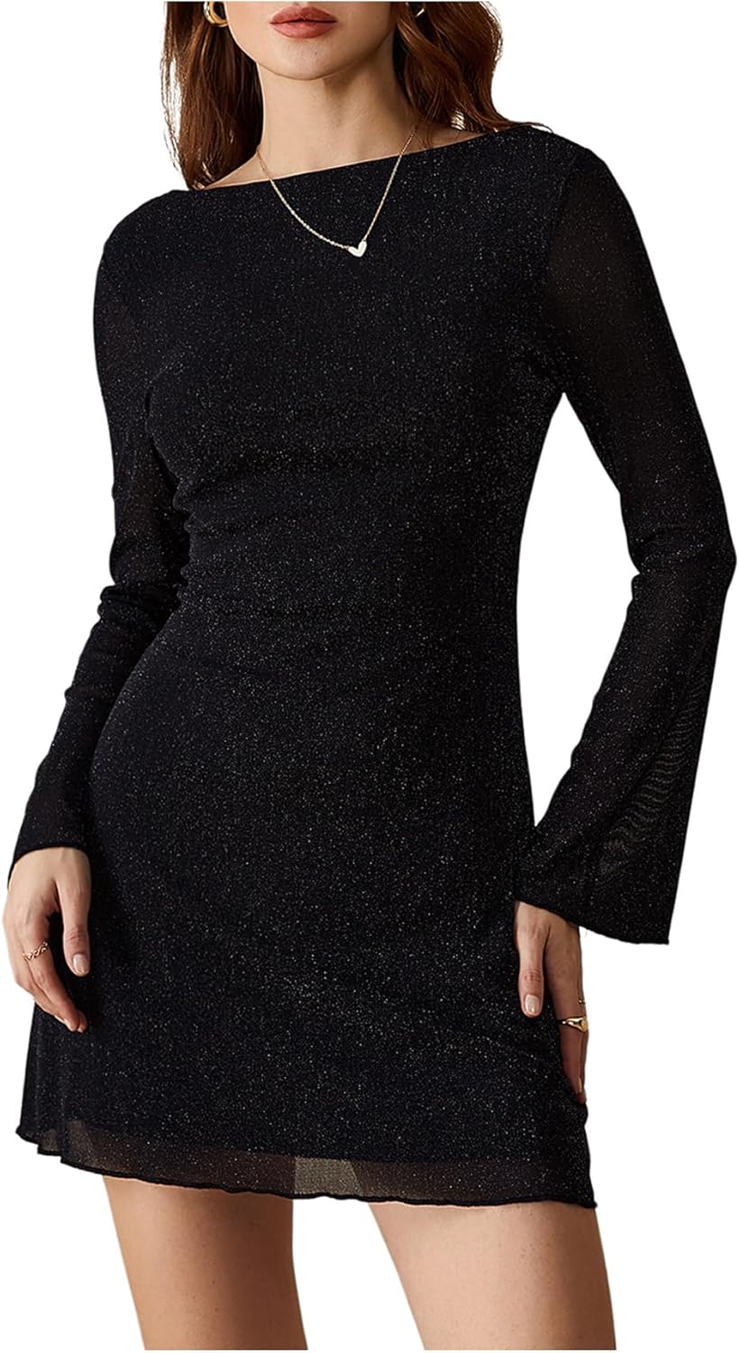 Leopard Print Dress for Women - Backless Mini Cheetah Style