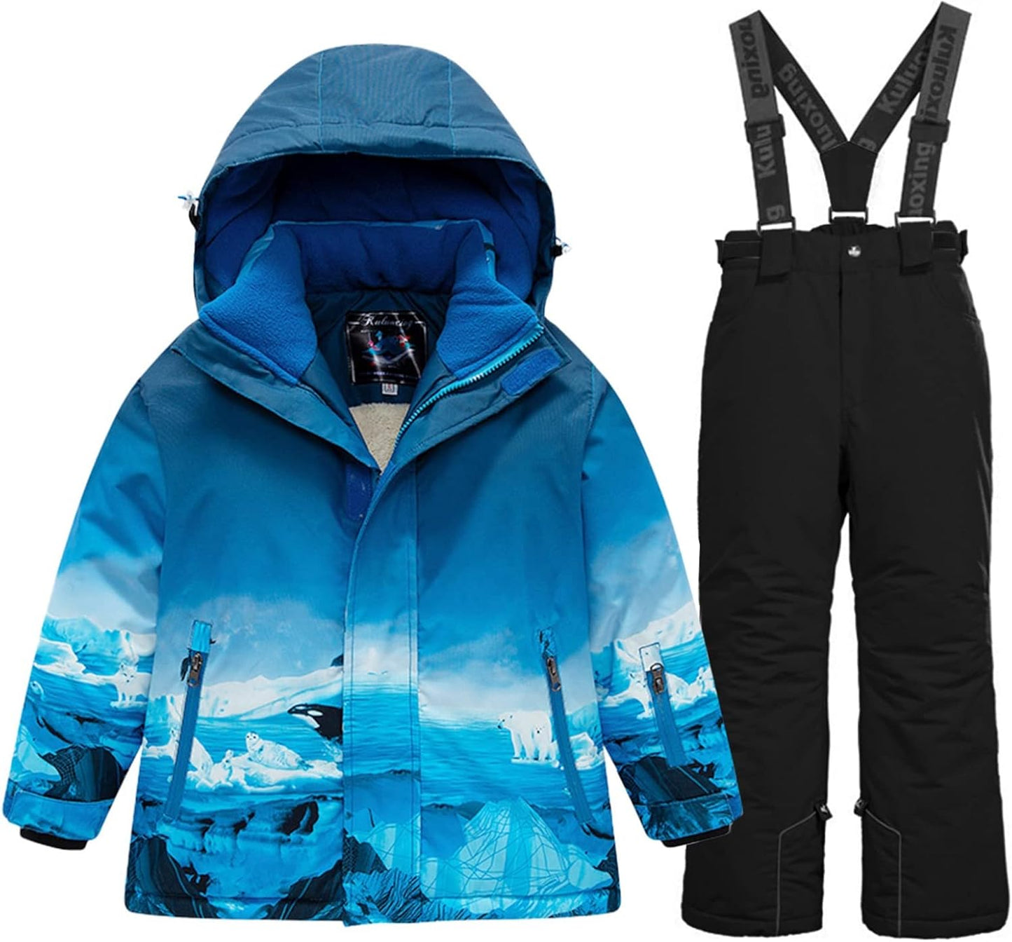 Boys Ski Jacket Snow Jacket Pants Suits for Winter Sports