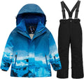 Boys Waterproof Ski Jacket and Pants Set - Windproof Warmth