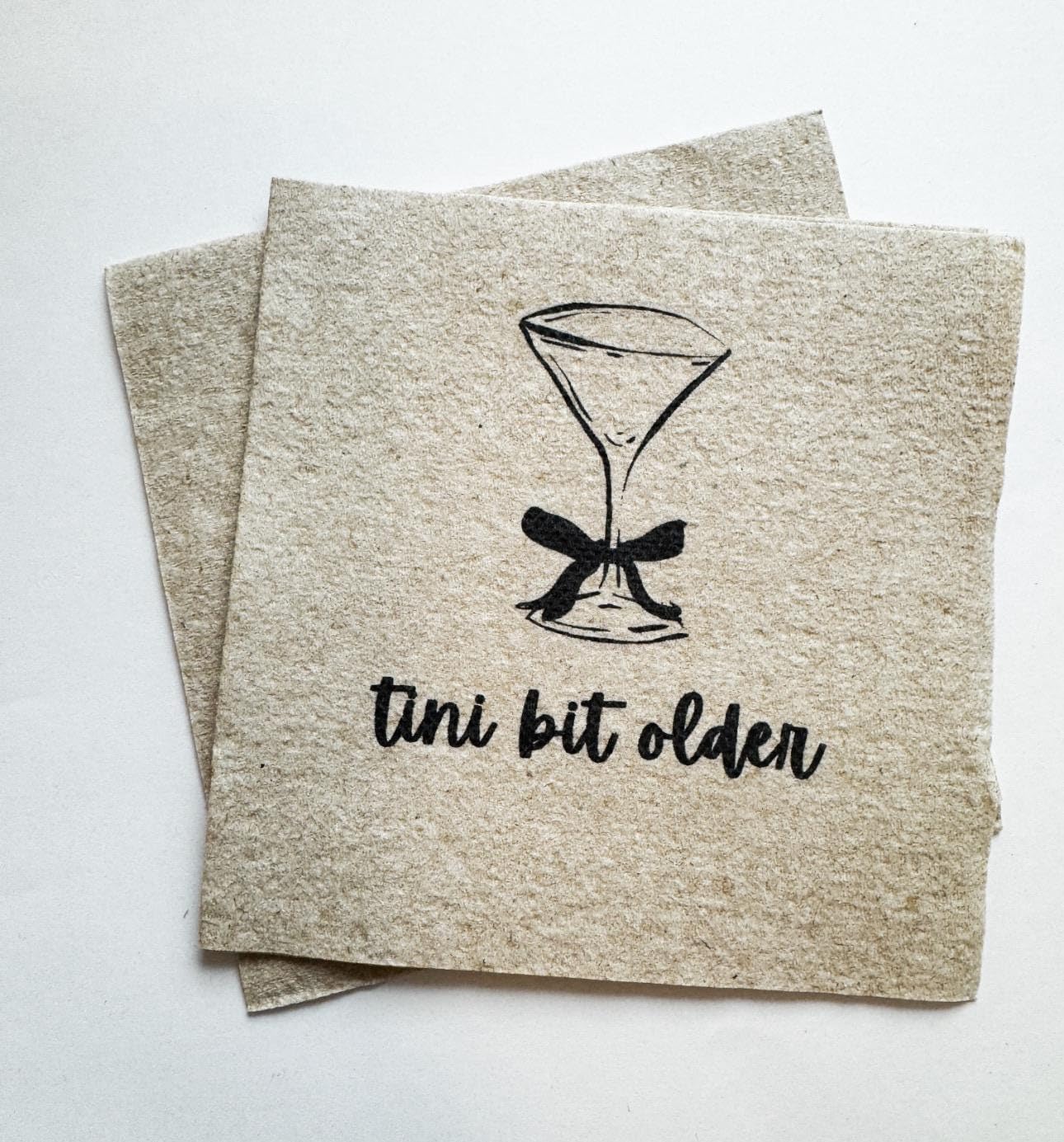 Stylish Black Bow Cocktail Napkins Set - Perfect for Birthday Bar!