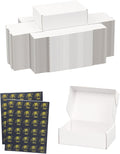 Shipping Boxes Set of 50 - White 6x4x2 in Mailer Boxes for Small