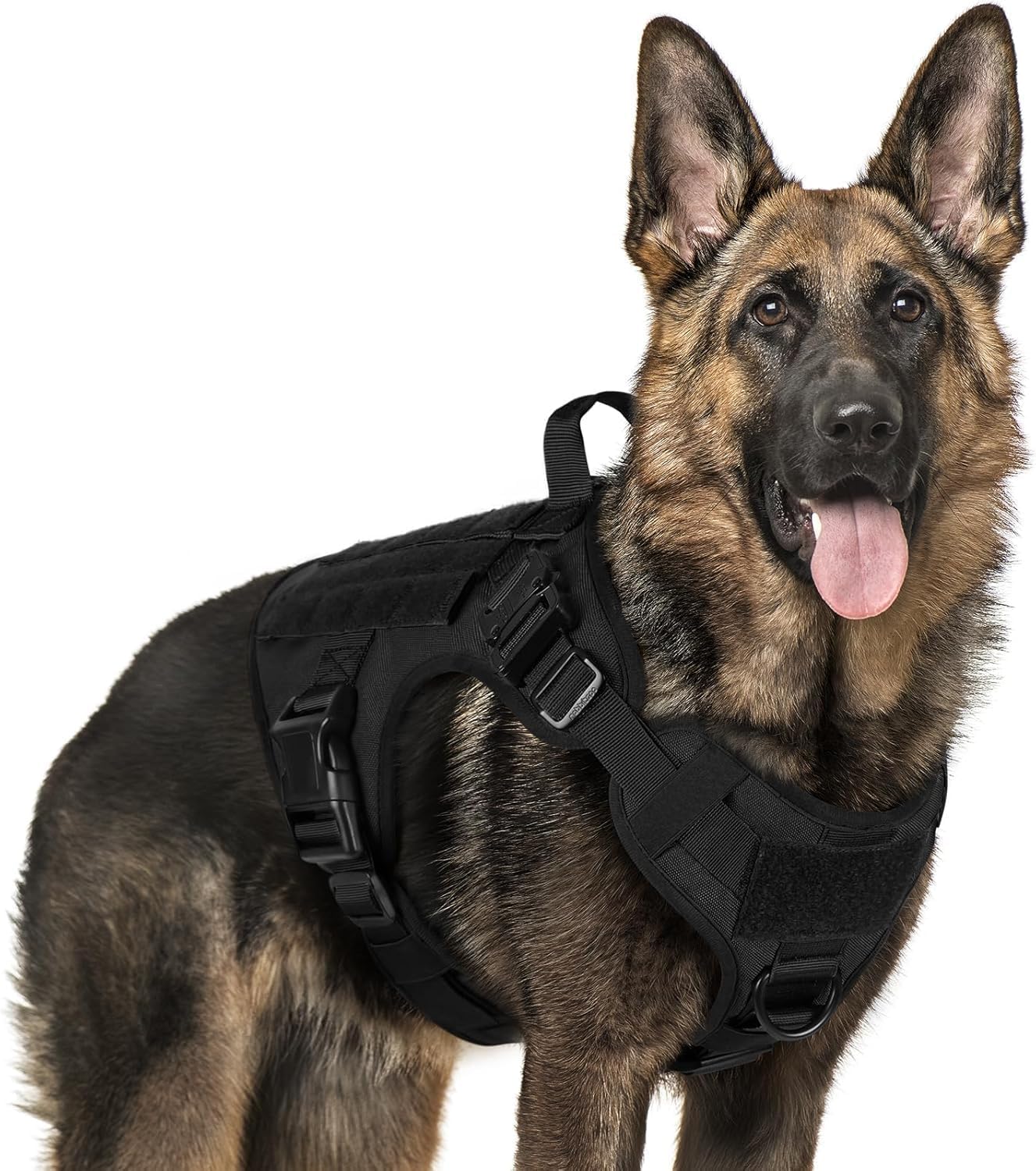 rabbitgoo Tactical Dog Harness for Large Breeds, Heavy Duty Vest