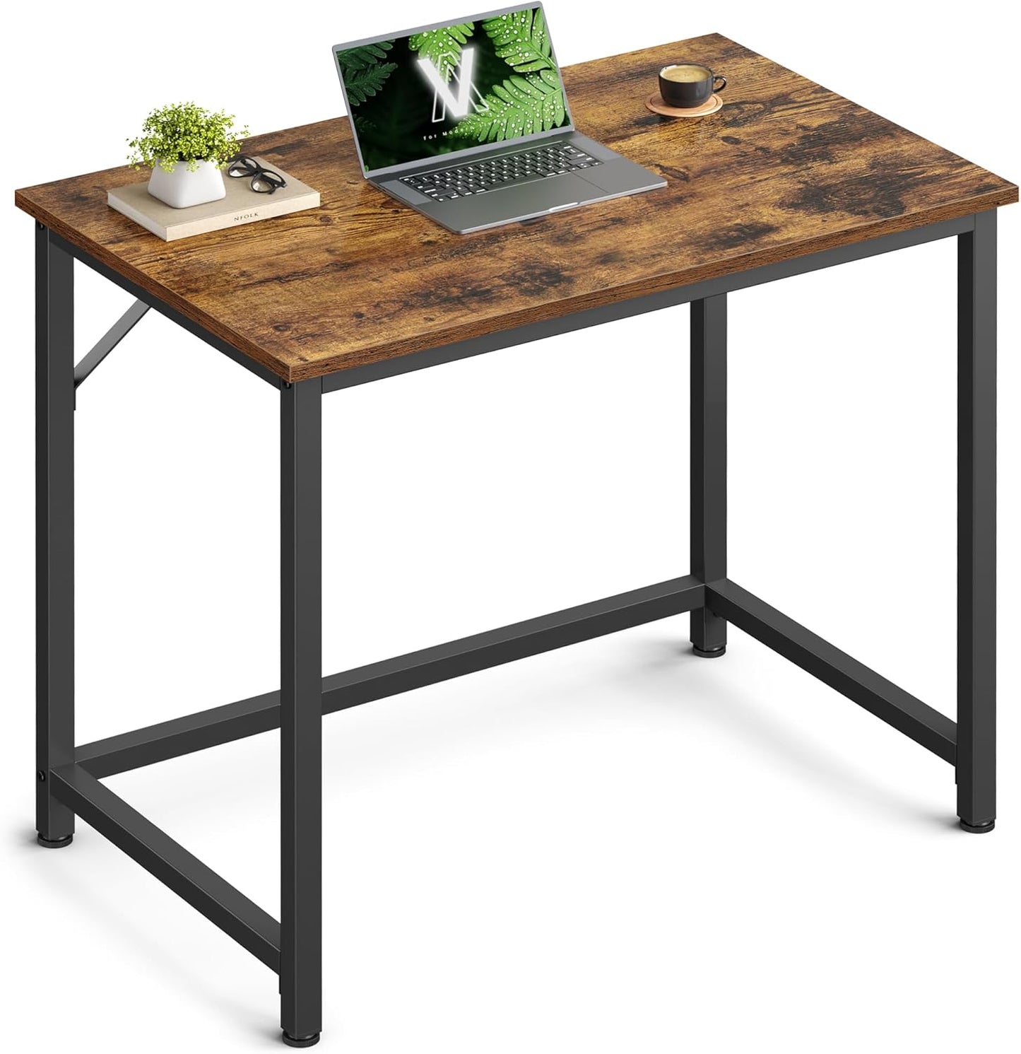 VASAGLE Computer Desk for Small Spaces - Industrial Style