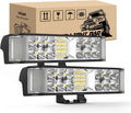 Nilight Side Shooter LED Pods 6.5 in 60W Combo Beam - Bright Flood