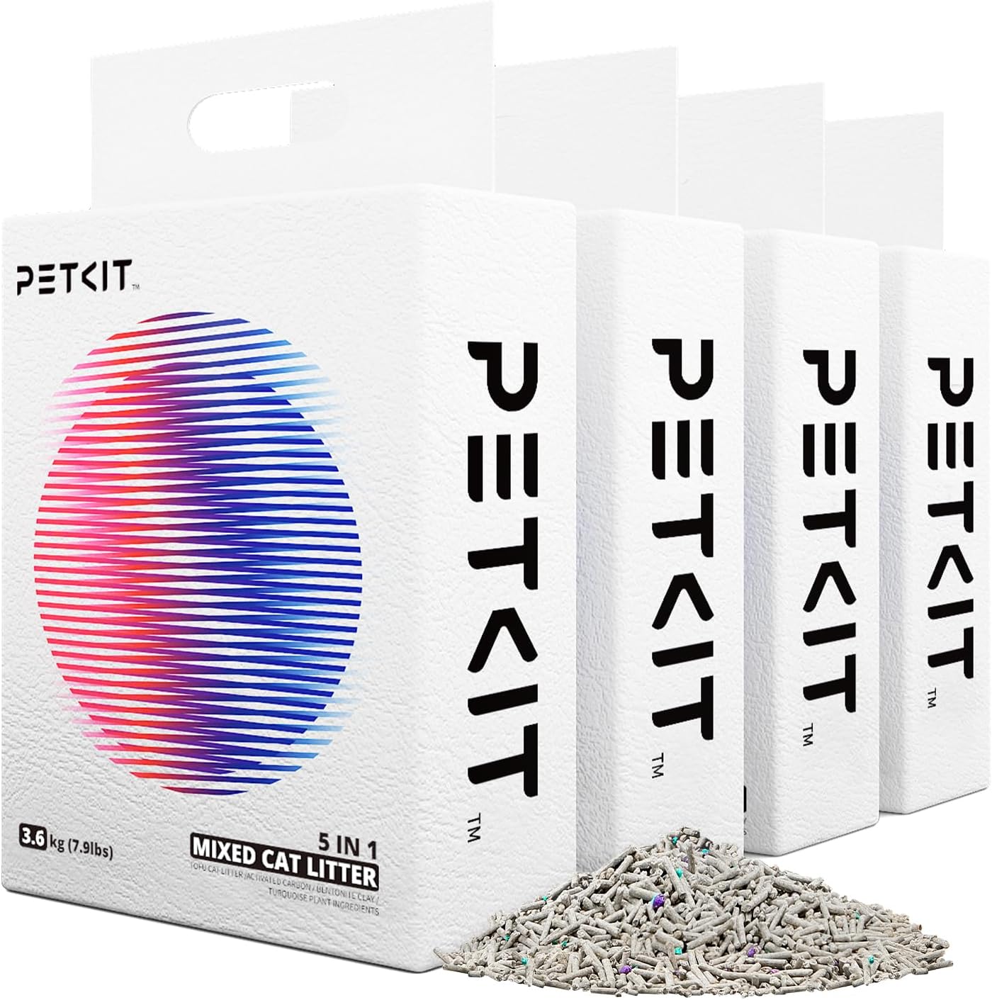 PETKIT Mixed Cat Litter: Fast Clumping, Flushable, Ultra Absorbent