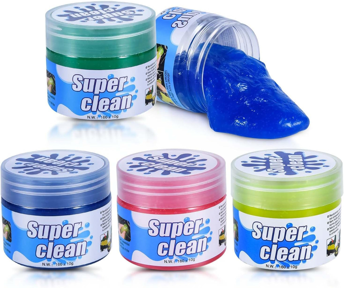 Car Interior & Keyboard Cleaner - 4 Pack SenseYo Gel Putty
