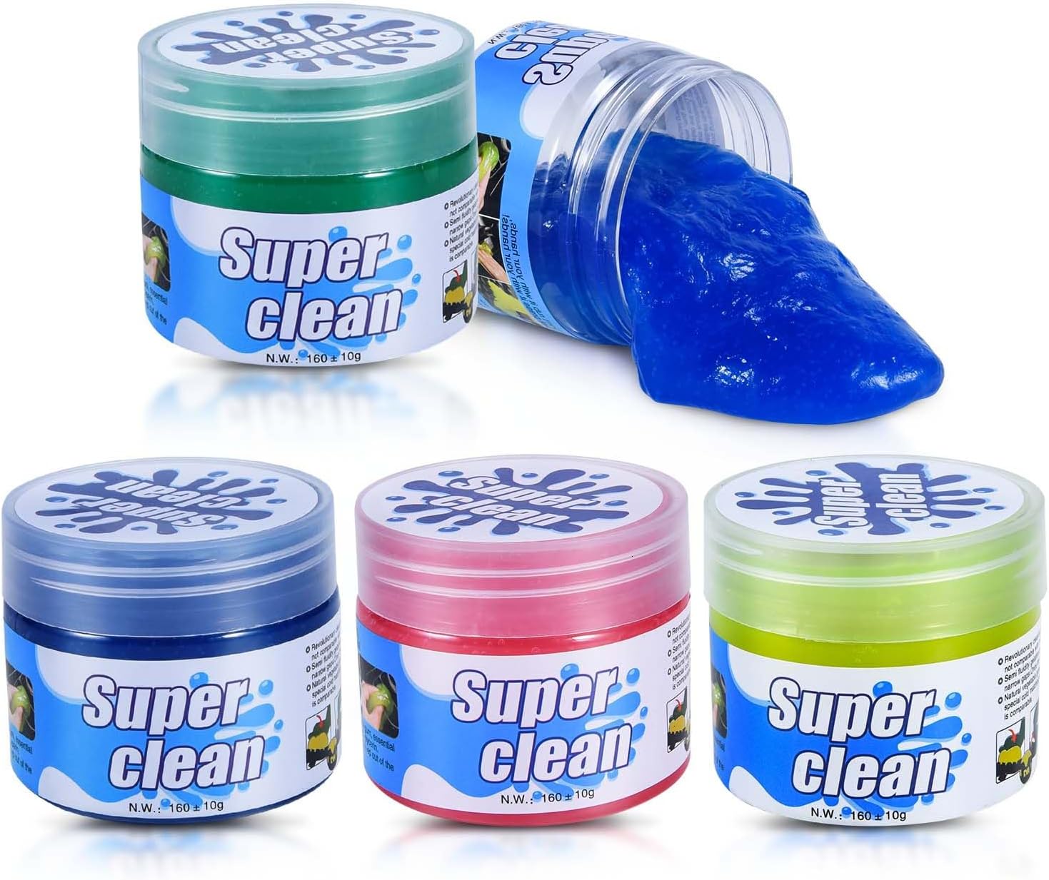 Car Interior & Keyboard Cleaner - 4 Pack SenseYo Gel Putty