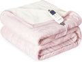 Heat Blanket 50x60 Throw Soft Flannel Sherpa Electric Blanket - Fast
