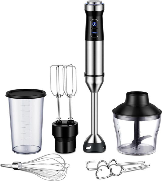 Powerful 1000W Immersion Blender Set with 20 Speeds