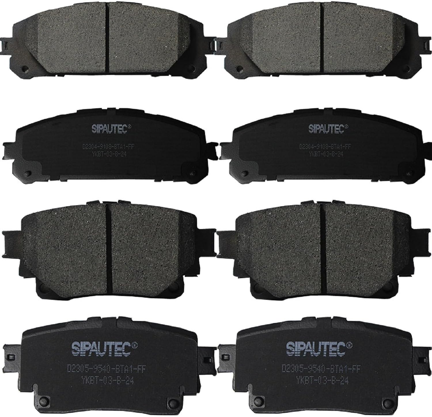 Carbon Fiber Ceramic Brake Pads for 2020-2023 Toyota Highlander