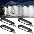Solar Gutter Lights 200LM 18 LED Cool White - Bright Outdoor Wall Lamp