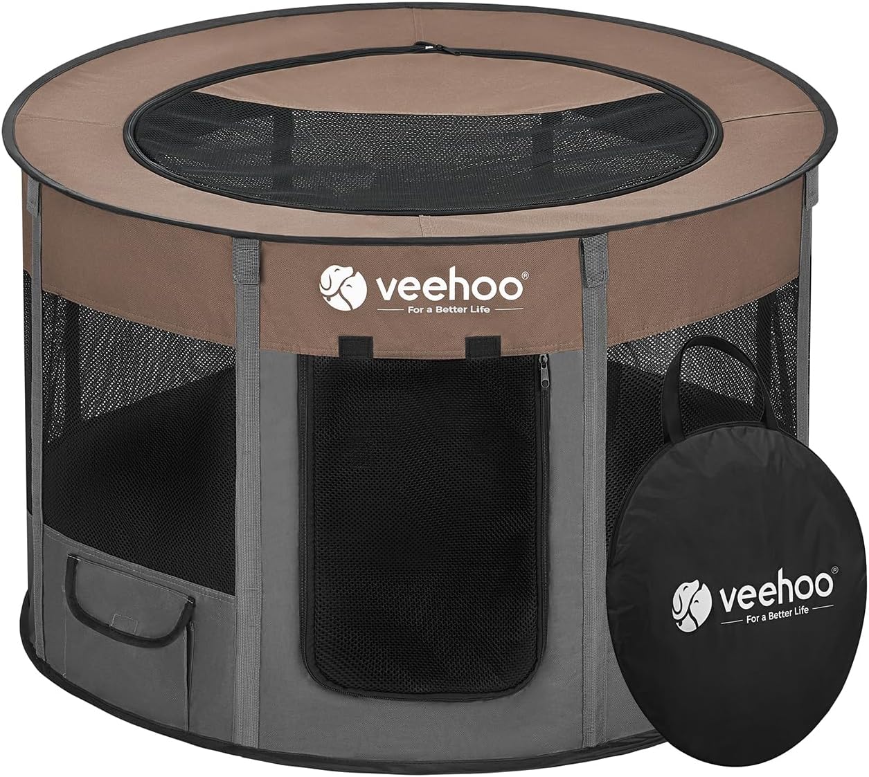 Veehoo Portable Puppy Playpen: Indoor/Outdoor Fun!