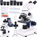 Binocular Microscope Magnification 40X-2500X - Educational Dual LED