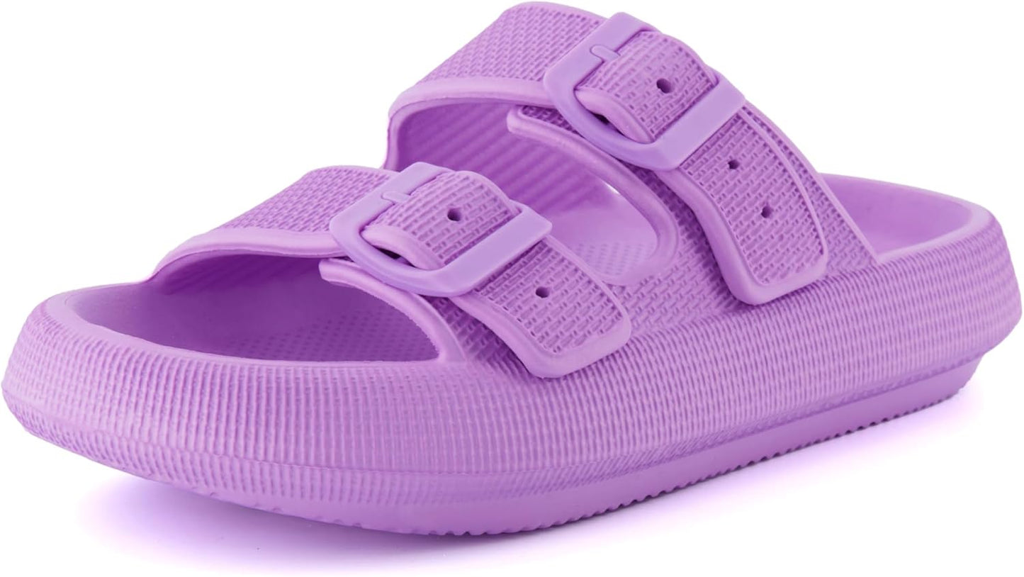 CUSHIONAIRE Women's Fame Recovery Cloud Slide for Comfort