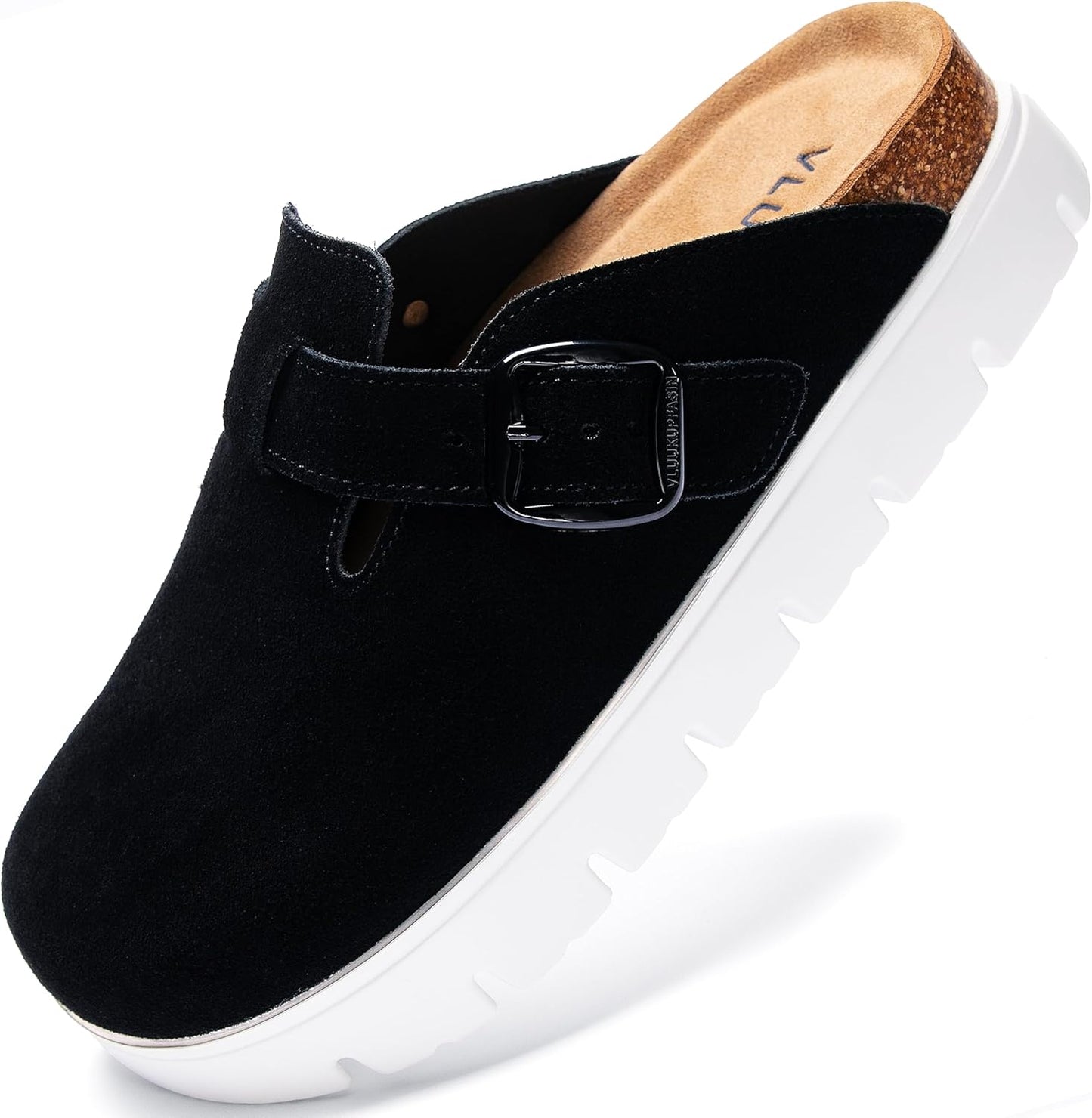 Genuine Suede Clogs for Women with Arch Support and Comfort