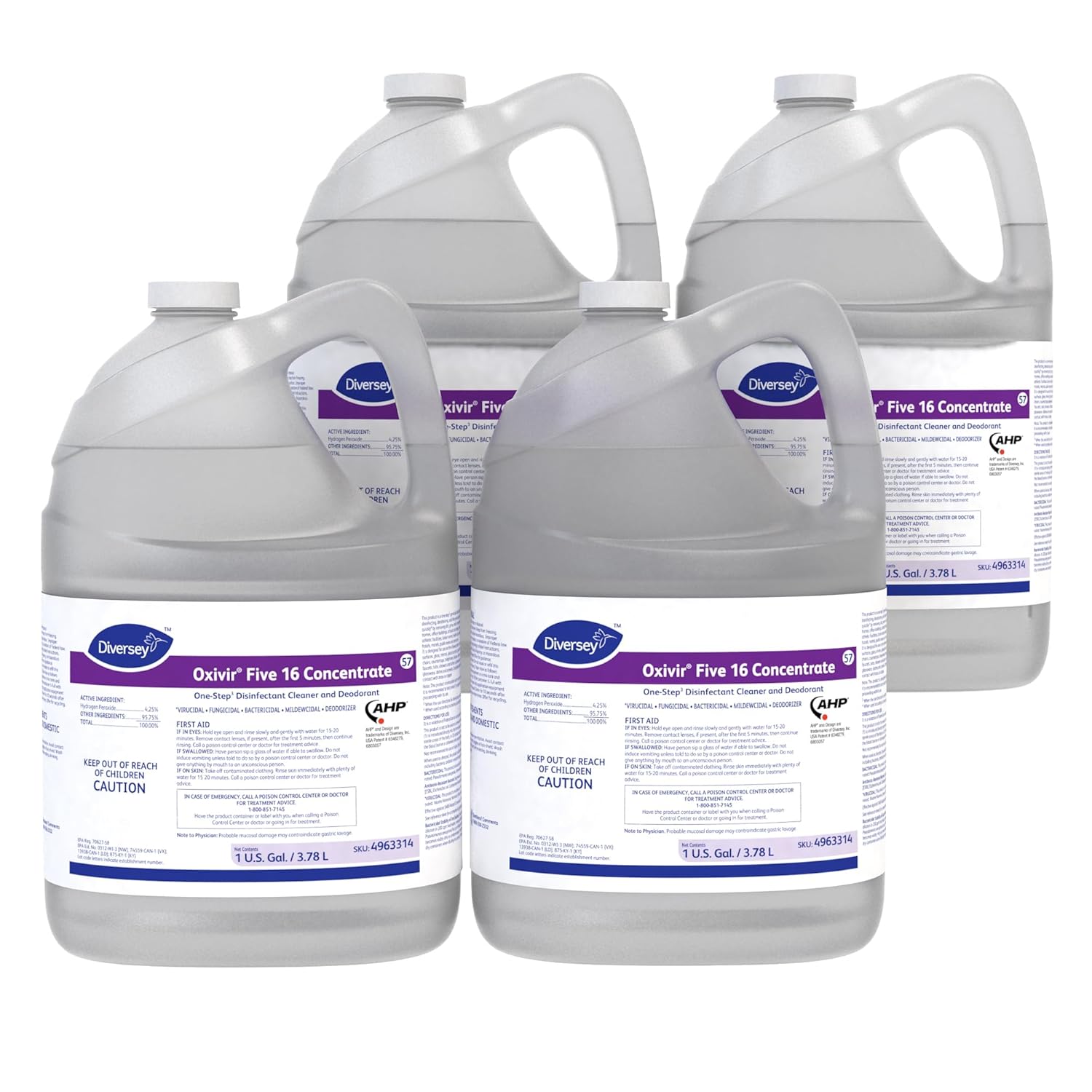Oxivir Diversey 4963314 One-Step Hospital Strength Disinfectant