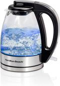 Hamilton Beach 1500W Glass Tea Kettle - Fast Boil & Auto-Shutoff
