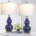 Double Gourd Ceramic Table Lamps Set of 2 for Modern Spaces