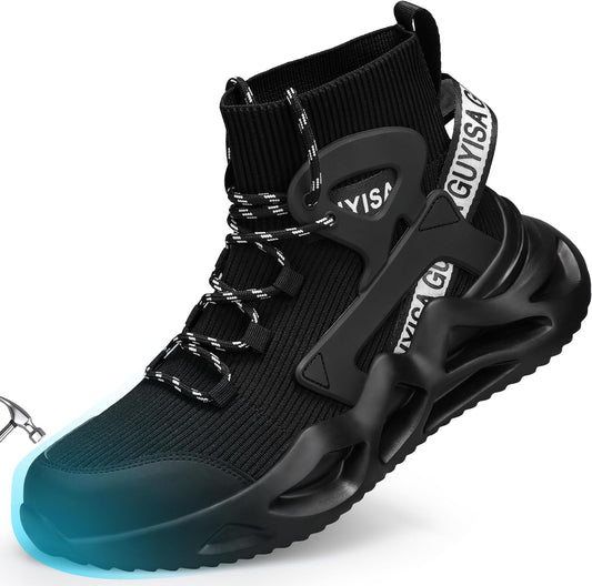 Steel Toe Shoes for Men Work Safety Shoes Industrial Construction