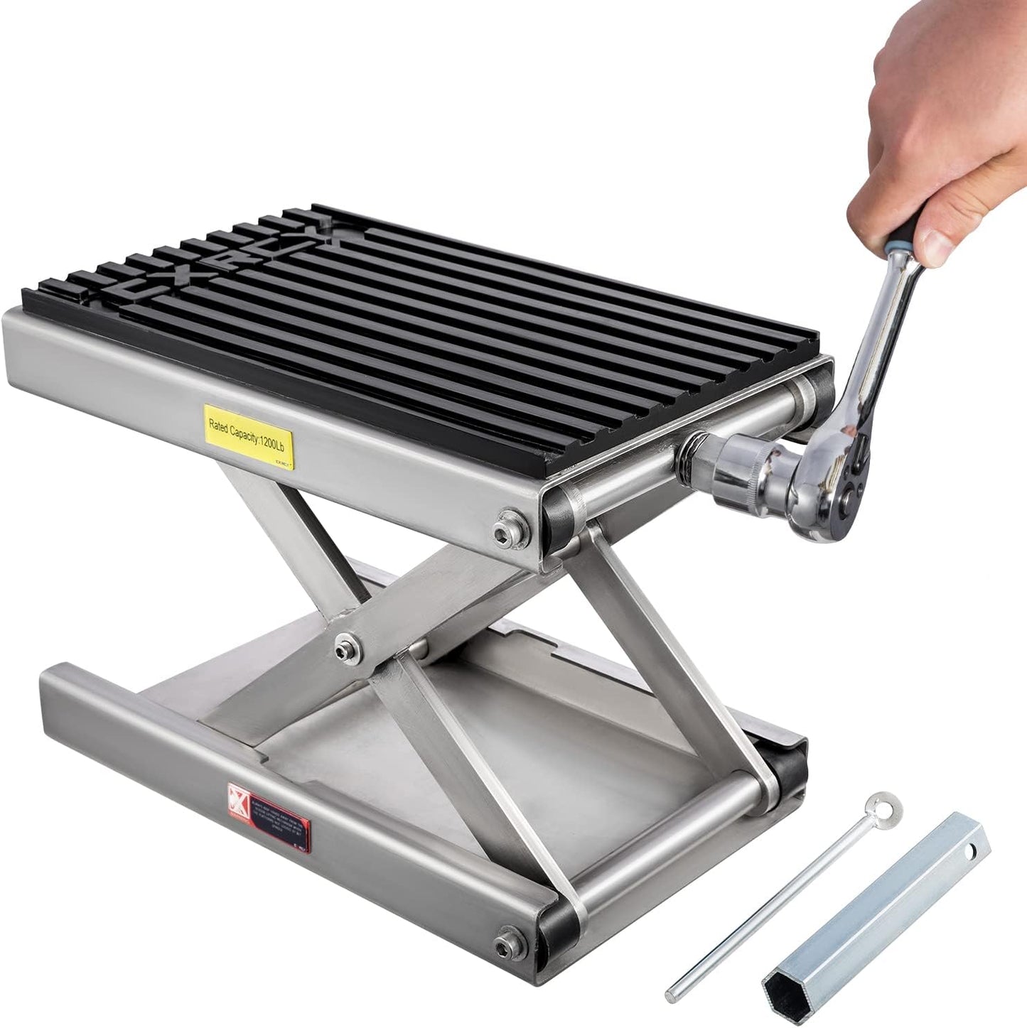 CXRCY Motorcycle Lift Scissor Jack for Heavy Duty Use