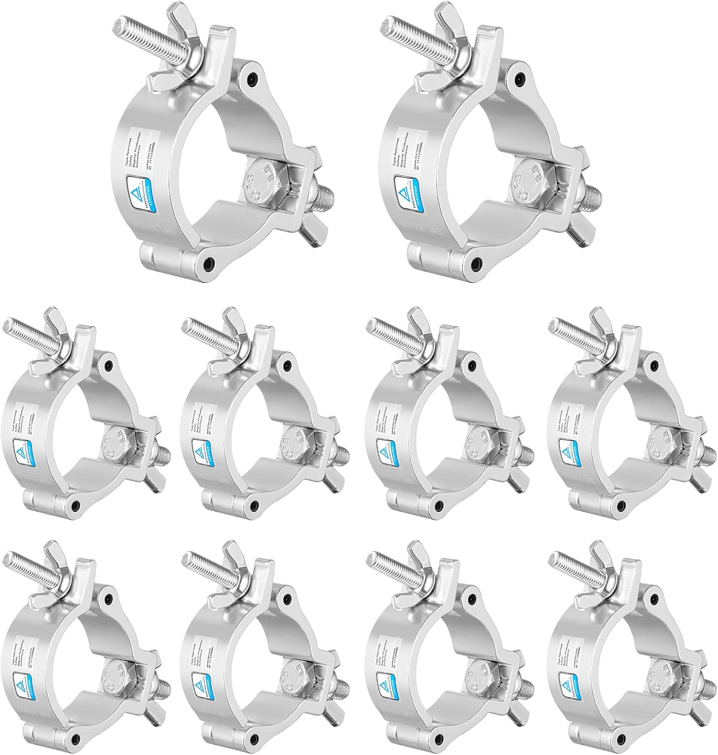 2 Inch Truss Clamps for Stage Lighting - Heavy Duty 220lb Capacity