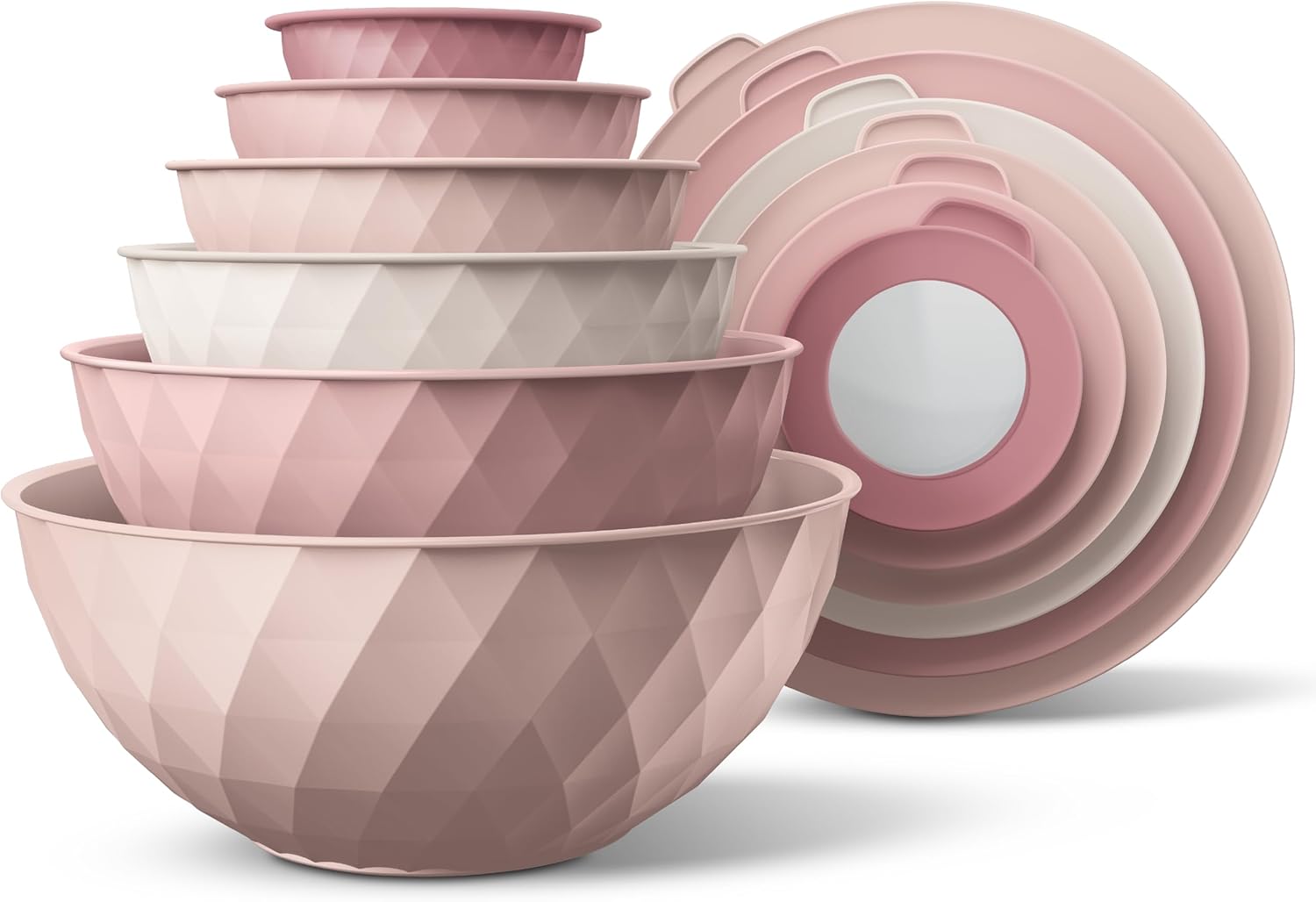 COOK WITH COLOR Mixing Bowls Set - 12 Piece Nesting Bowls