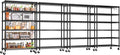 PrimeZone 6 Tier Wire Shelving with Wheels - Heavy Duty Rolling