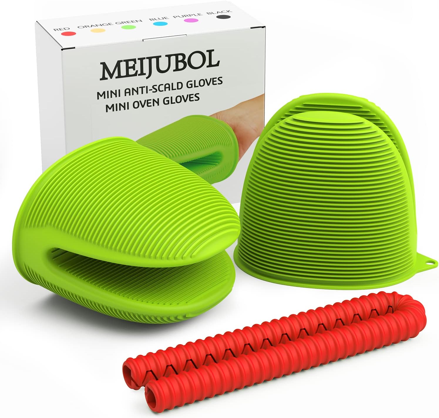 Silicone Mini Oven Mitts - Heat Resistant - Finger Protector