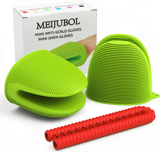 Silicone Mini Oven Mitts - Heat Resistant - Finger Protector