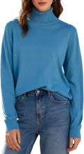 SANGTREE Women's Turtleneck Sweater Long Sleeve - Cozy Everyday Knit