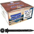#14 x 2-1/2 in Heavy Duty Black Timber Log Screws - Full Box