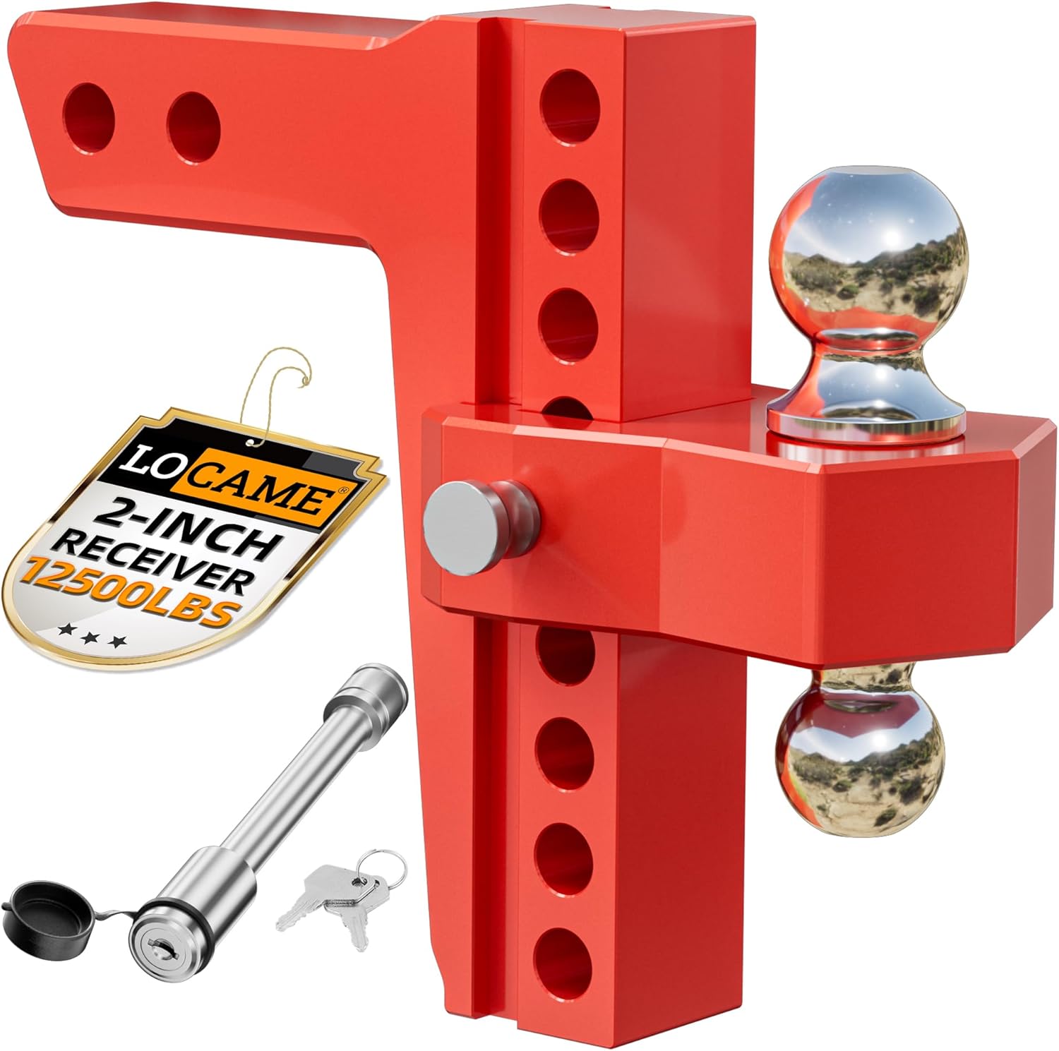 LOCAME Adjustable Trailer Hitch for Heavy Duty Trucks and RVs