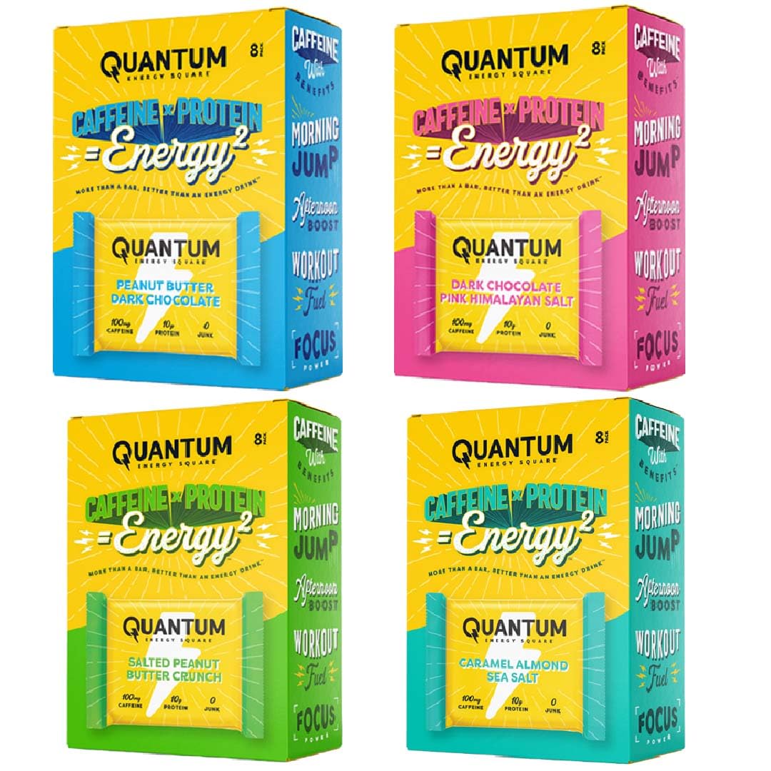 Quantum Energy Square: Delicious Vegan Energy Bar with Protein