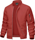MAGCOMSEN Men's Bomber Jacket Lightweight Windbreaker - Versatile Zip