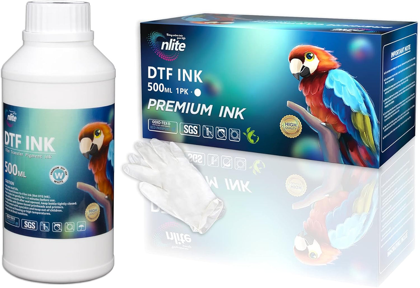 Enlite Premium DTF White Ink for Exceptional Printing Results