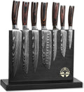 7-Piece Kitchen Knife Set with Magnetic Block - Professional Cutlery