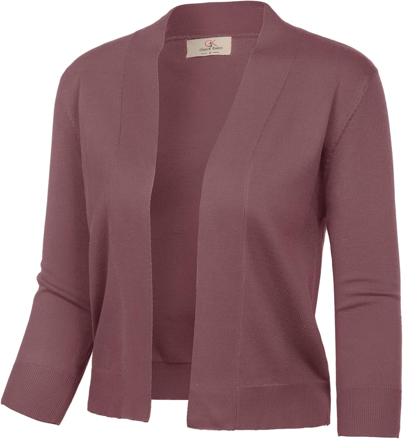 Stylish 3/4 Sleeve Cropped Cardigan for Any Occasion