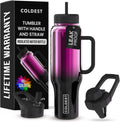 Coldest Tumbler with Handle and Straw - 100% Spill Proof 46 oz