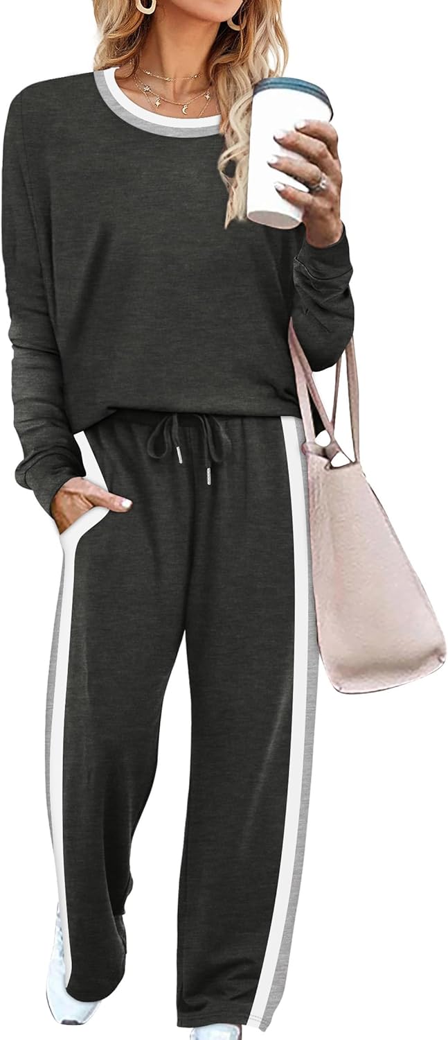 WIHOLL 2 Piece Lounge Sets for Women with Pockets and Style