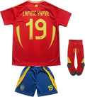 Youth Soccer Jersey Set Spain Yamal #19 Kids - 100% Polyester